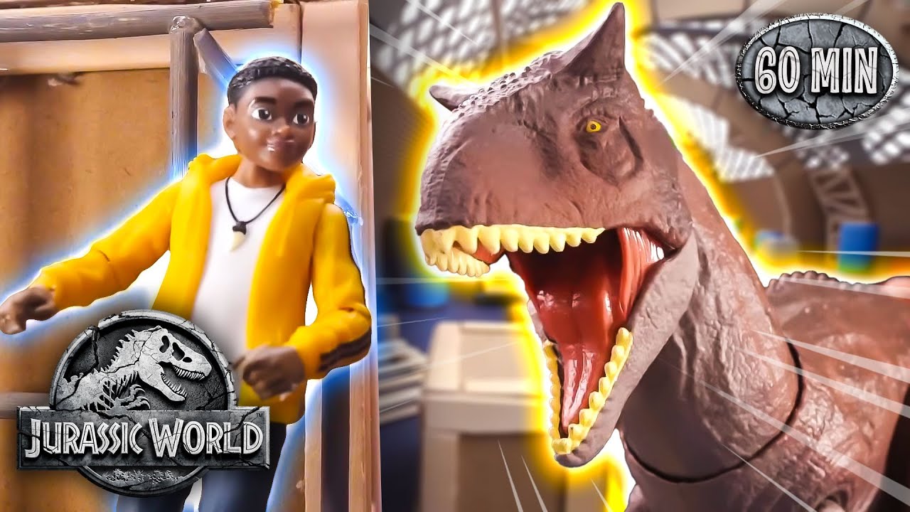 Dinosaurs on the Hunt at Camp Cretaceous! | Jurassic World | Mattel Action! | 60+ Minutes