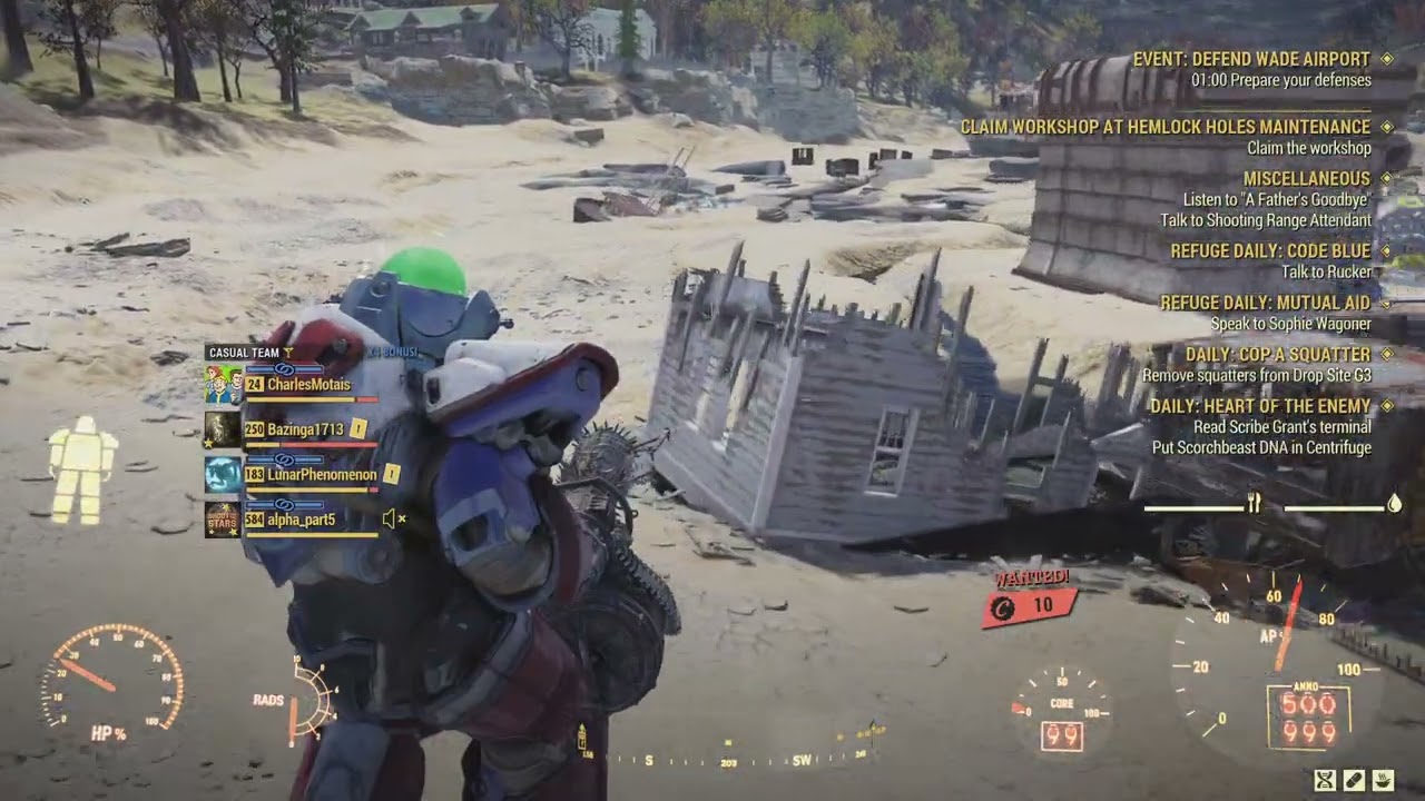 Fallout 76 PvP: Wanted shenanigans