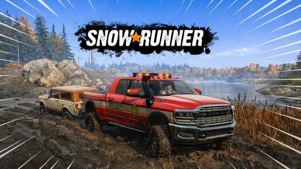 🚒🚙 Resgate Extremo com a Caminhonete dos Bombeiros! – SnowRunner