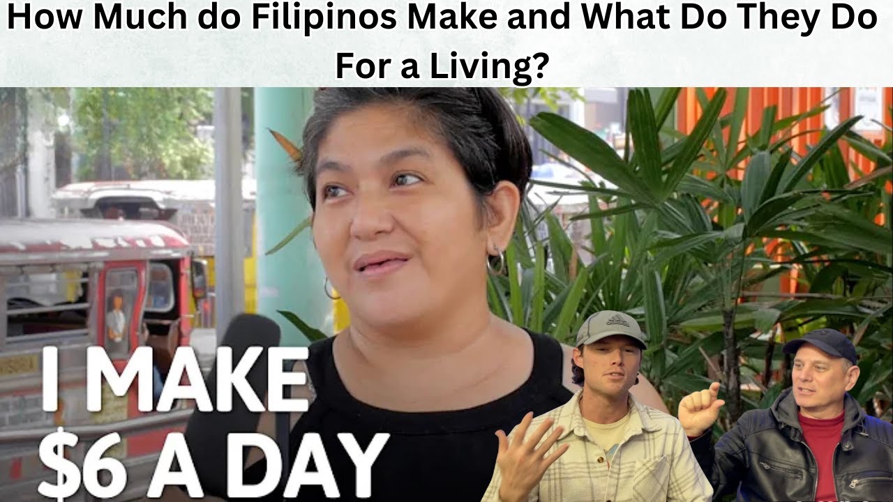 Two AMERICANS REACT to How Much do Filipinos Make and What Do They Do For a Living?