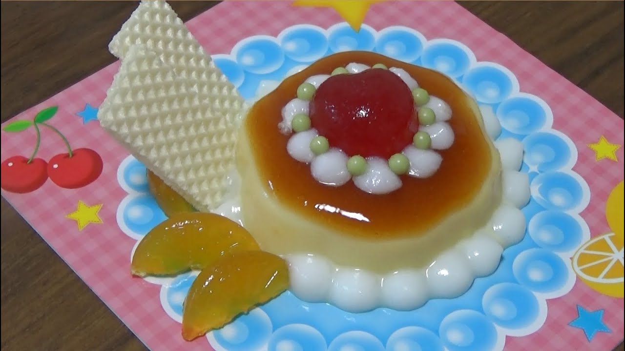 プリンパフェを作る　Making mini pudding parfait