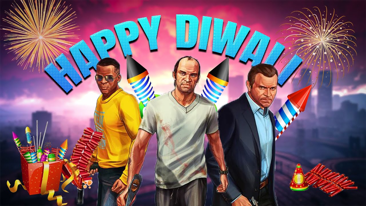 DIWALI CELEBRATION WITH FRANKLIN, TREVOR AND MICHAEL - GTA 5 TAMIL GAMEPLAY