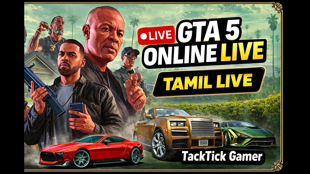 🔥 GTA V Online LIVE 🔴 | Tamil | Missions, Police Chase 🚓