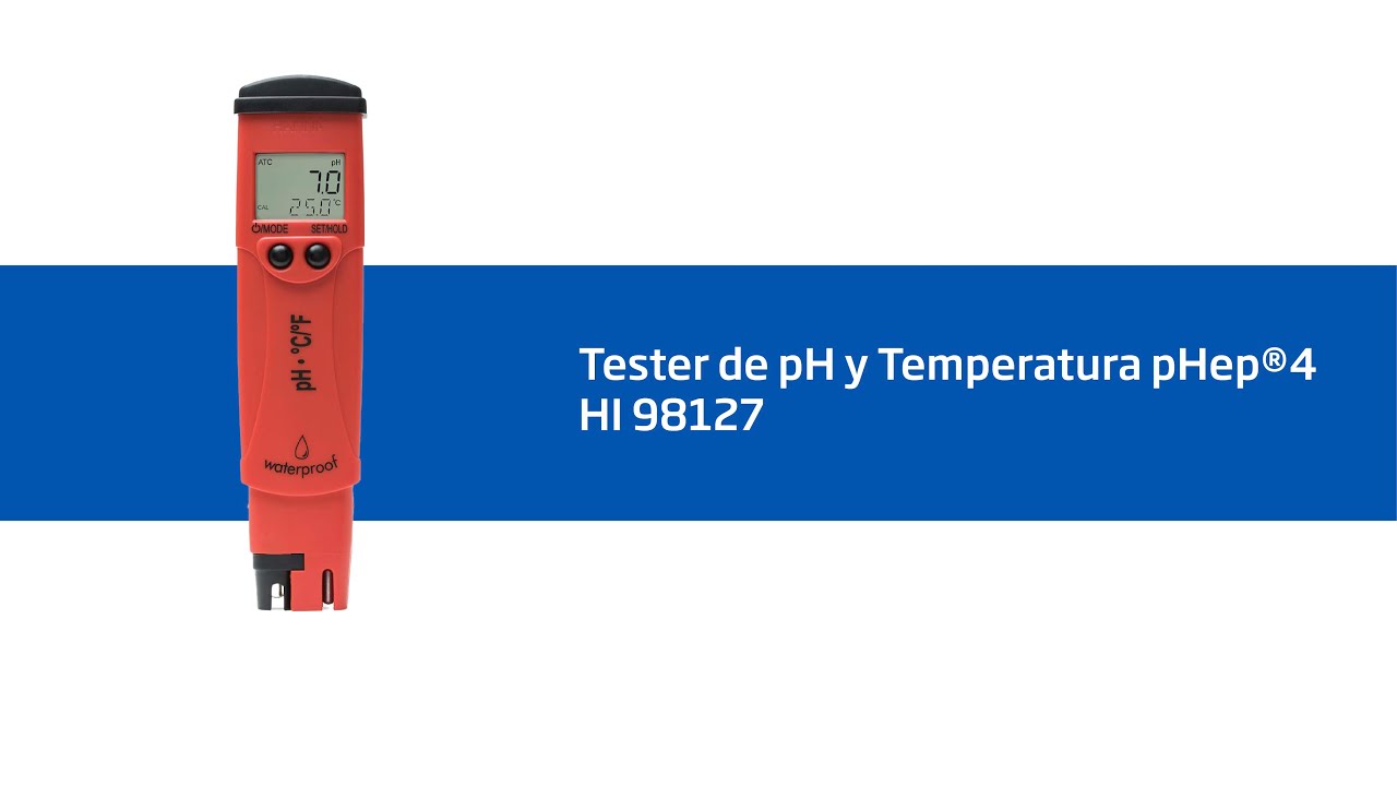 Video Tutorial - Tester de pH y Temperatura pHep®4 HI 98127