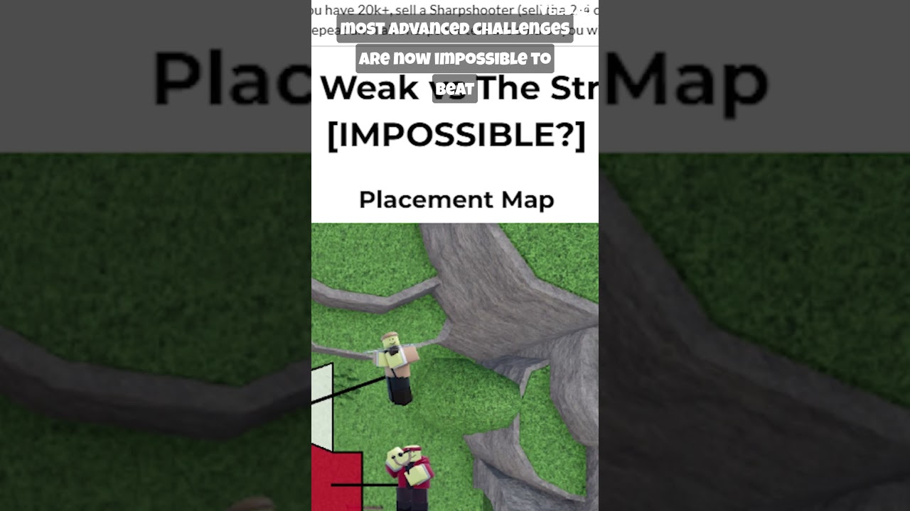 Advanced Challenges in Tower Blitz Are Impossible #shorts #roblox