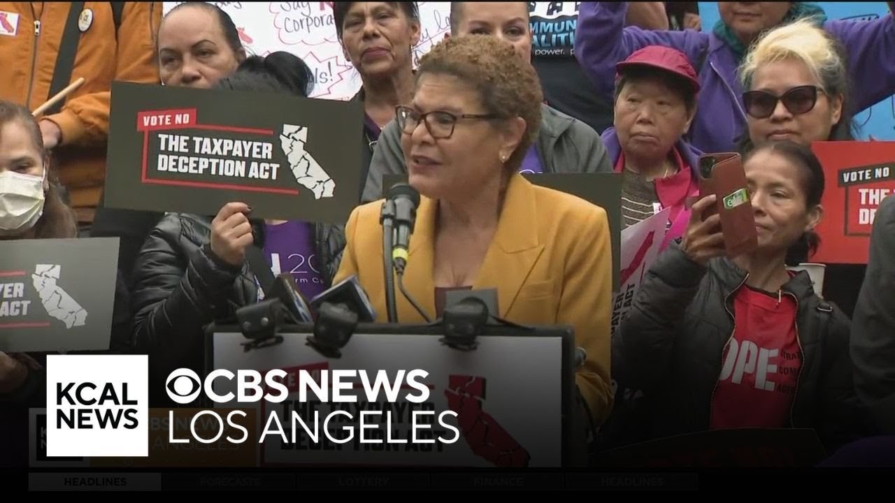 Mayor Karen Bass urges voters to oppose The Taxpayer Protection and Government Accountability Act