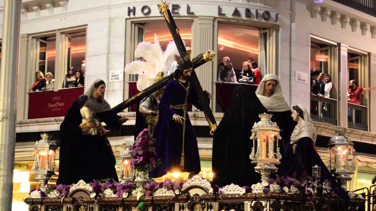 Palm Sunday Procession Malaga Spain  filmed by James Ayala