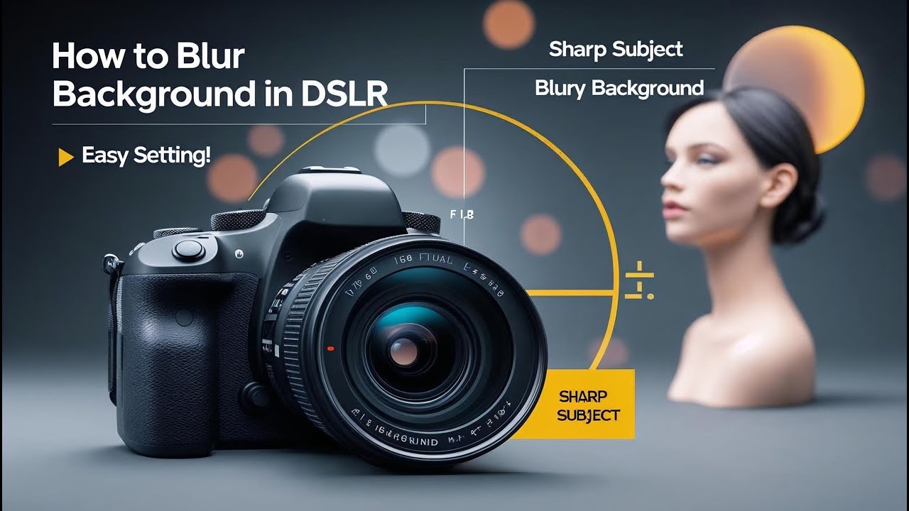 how to blur background in dslr