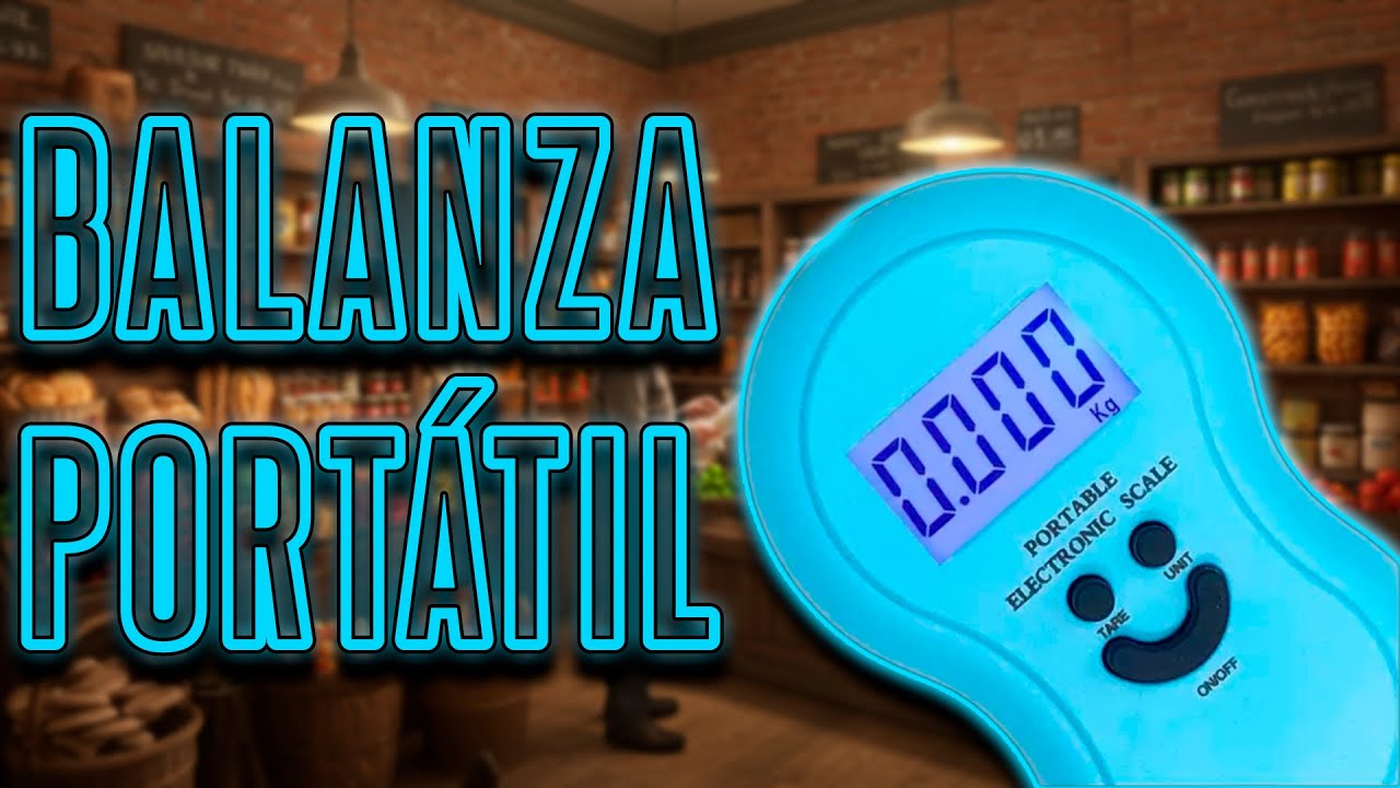 ⚖️ ¡SORPRENDENTE balanza DIGITAL PORTÁTIL!