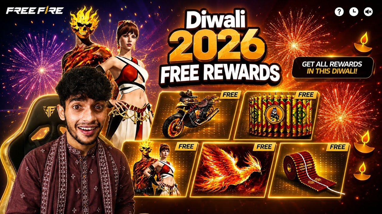 DIWALI 2026 REWARDS 🪔 Free Fire Max
