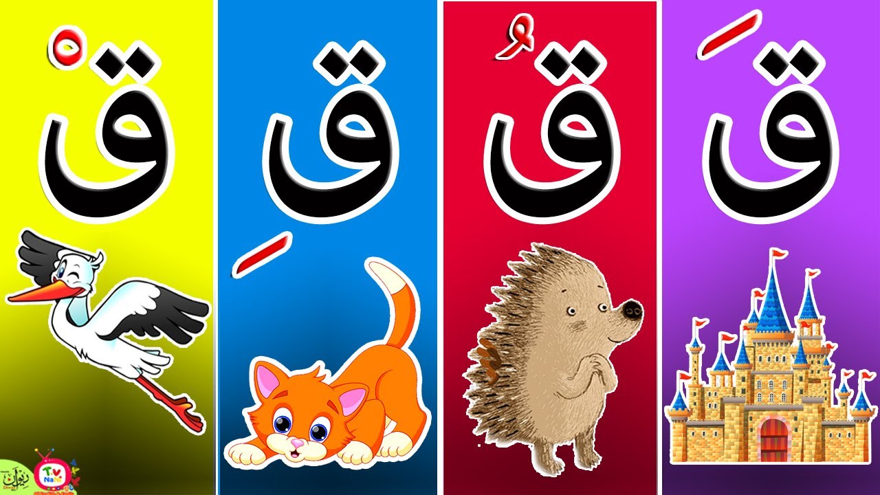 😻😻 حرف القاف مع الحركات و الامثله ​للاطفال و لغير الناطقين بالعربية | #حرف_القاف