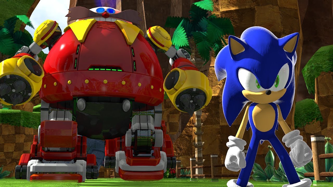 Sonic vs Death Egg Robot in Green Hill Zone | MEGA X