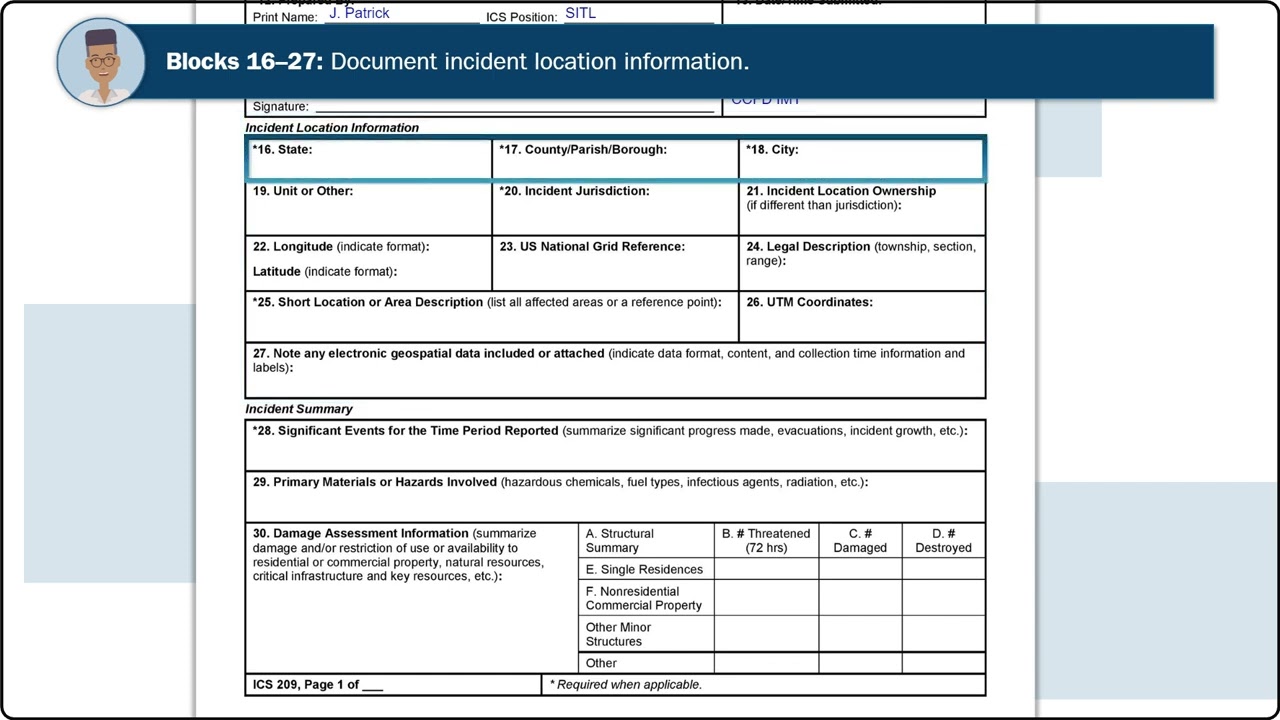 ICS Form 209 Video
