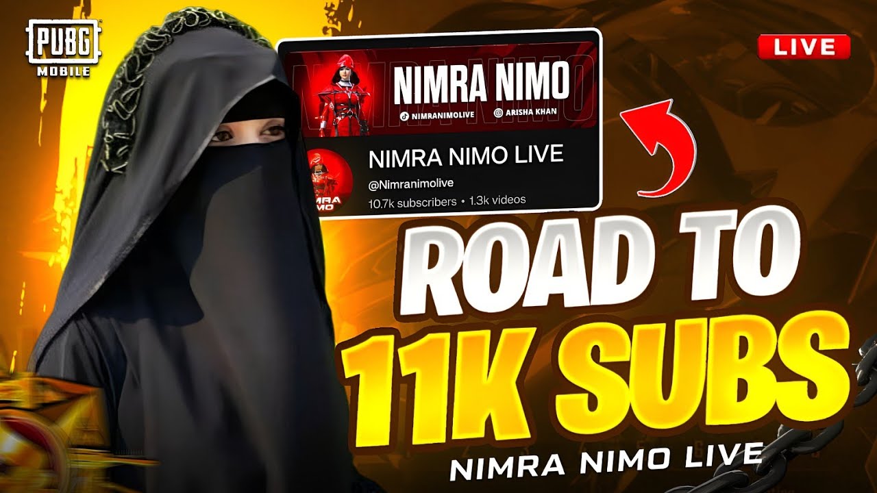 CHAND RAAT MUBARAK SUBKO ❤️|| PUBG CUSTOM ROOM ROYAL PASS GIVEAWAY HOGA AJJ || NIMRA NIMO LIVE