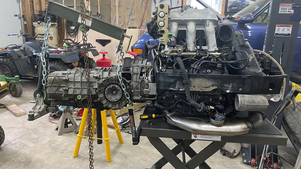 Porsche 993 - Installing release bearing, pressure plate and transmission