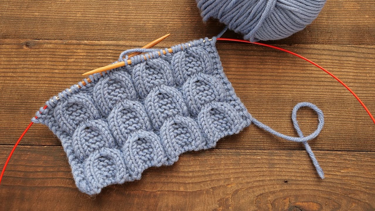 Узор «Подкова» спицами 🐴 «Horseshoe» knitting pattern 🧲