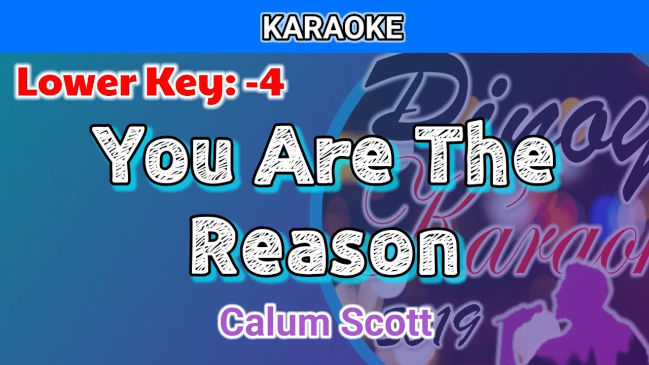 You Are The Reason by Calum Scott (Karaoke : Lower Key : -4)