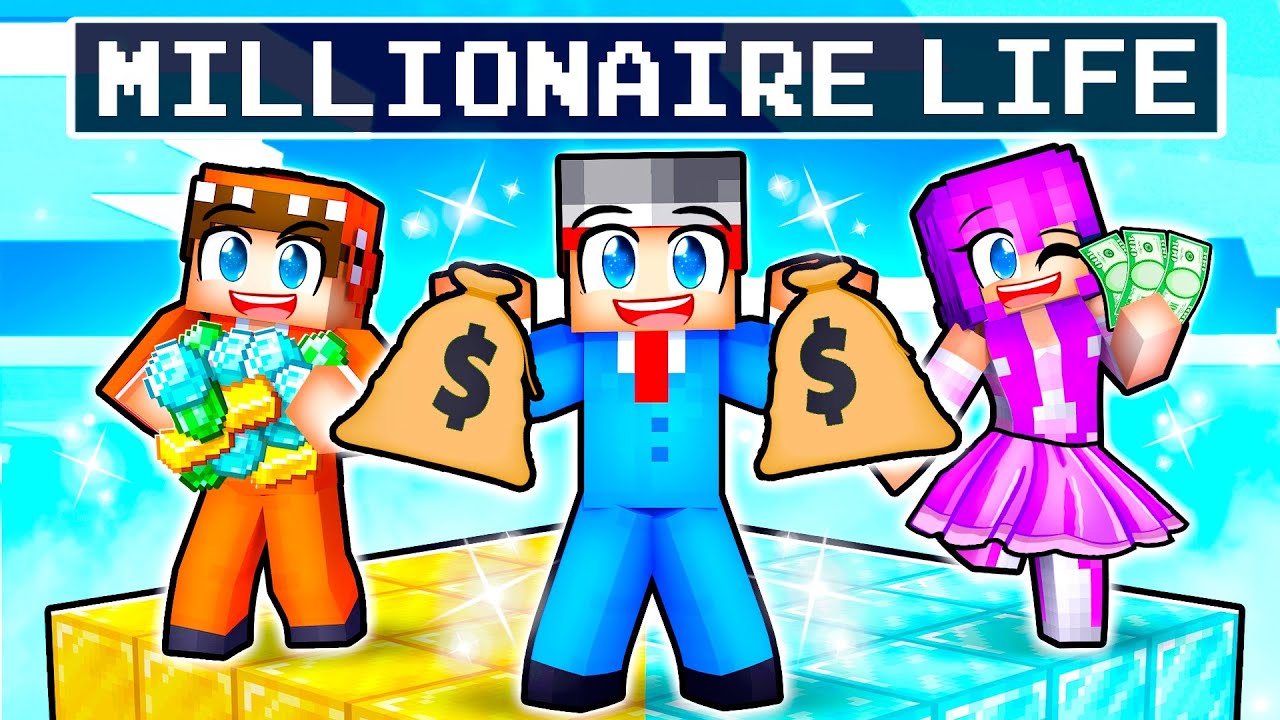 Having a MILLIONAIRE LIFE in Minecraft!