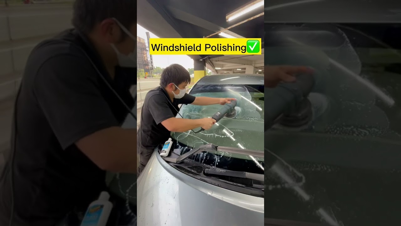 Get a Crystal Clear Windsheild Vision by polishing it 