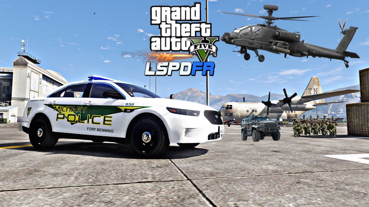 [NO COMMENTARY] MILITARY PATROL  BASE ATTACK/SHOOTOUT🔥 GTA 5 Lspdfr Mod|| 🔥