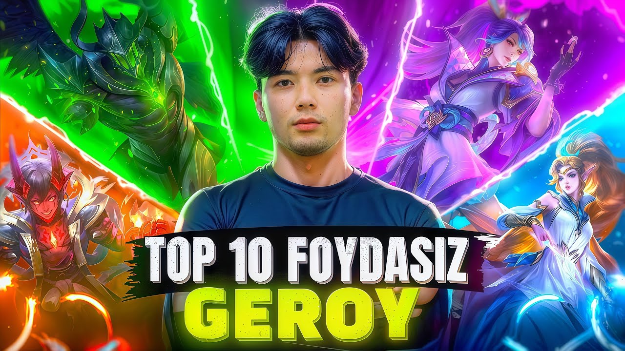 TOP 10 FOYDASIZ  &lsquo;&rsquo;TRASH🗑️&lsquo;&rsquo;  GEROYLAR 🤔 Mobile Legend Bang Bang