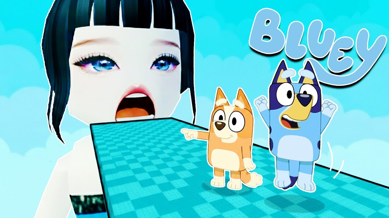 BLUEY y BINGO ENTRAN dentro ZOEY de las GUERRERAS KPOP | Las Aventuras de BLUEY en ROBLOX!