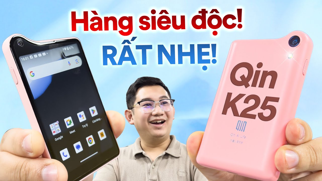Smartphone NHỎ GỌN, SIÊU DỊ giá 3 triệu:Qin K25 - Nặng 94g!
