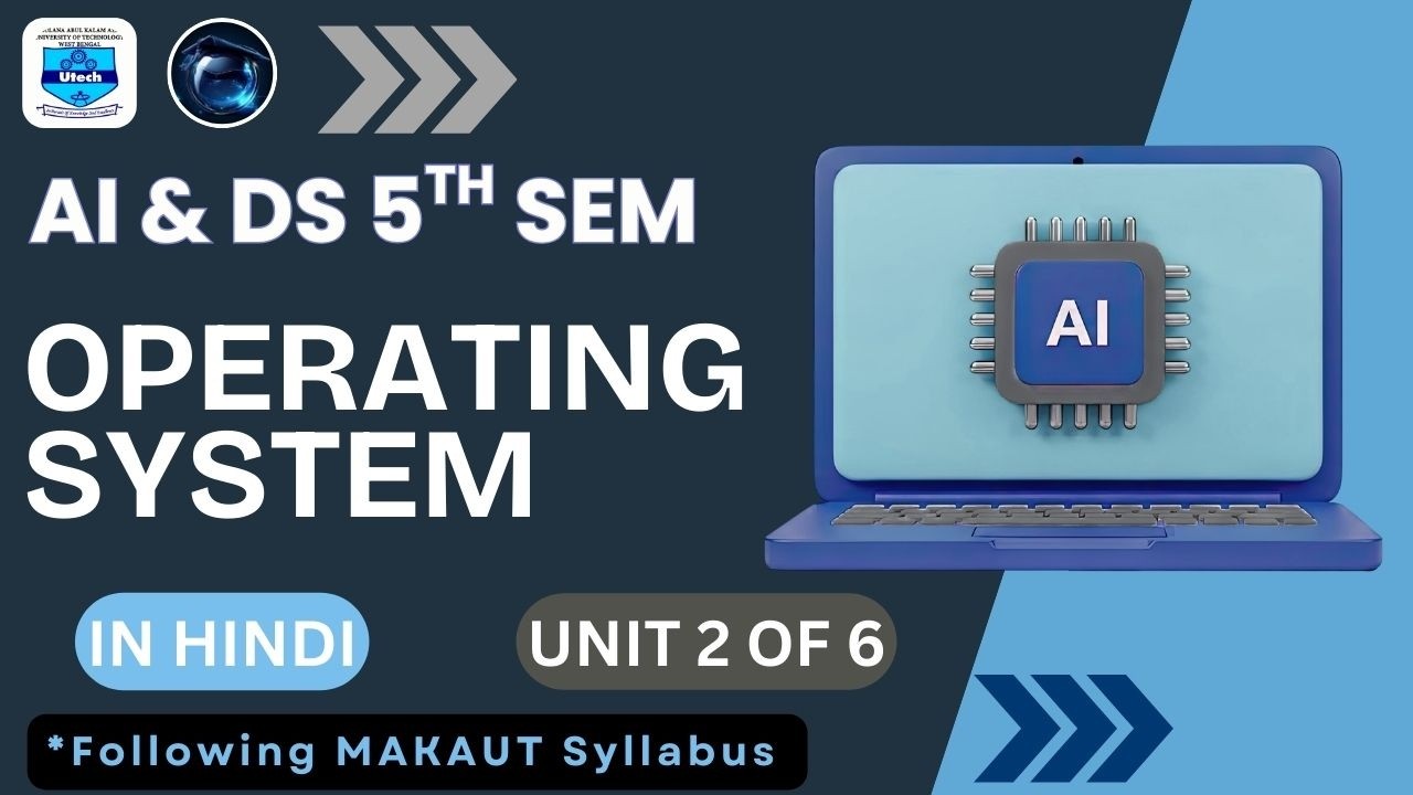 Operating Systems | Processes, Threads & Process Scheduling | Makaut | AI & DS | In Hindi