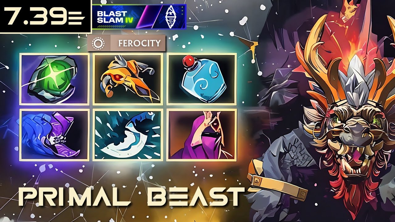 [MIDLANE] LARL PRIMAL BEAST 7.39e | BLAST Slam IV | #Dota2 #4K