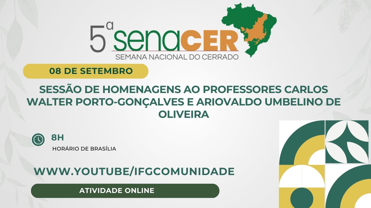5ª SENACER - Sessão de Homenagens I