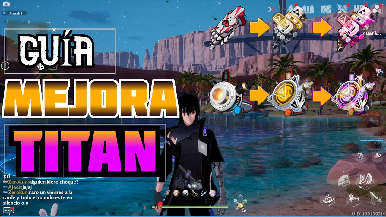 GUÍA COMPLETA DE MEJORA TITAN GUANTELETE Y MICRORREACTOR 2.5 Tower of fantasy