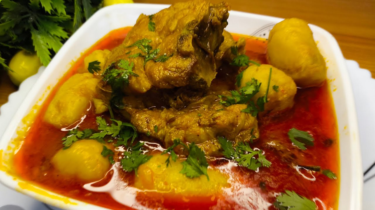 चिकन अरबी का सालन||Chicken Arbi curry recipe 