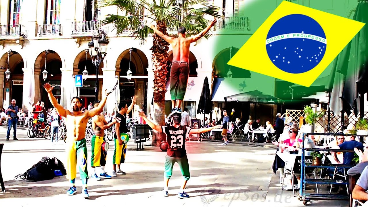 Бразильский акробатики в Европе.