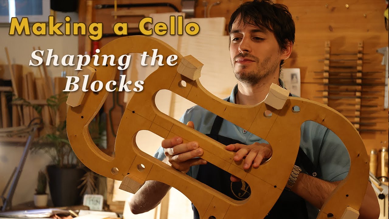 Making a CELLO | Shaping the BLOCKS - 2025 Giuseppe Guarneri Filius Andreae model