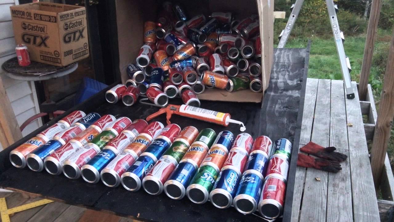 Soda Can Solar Heater How to build and Testing Redneck