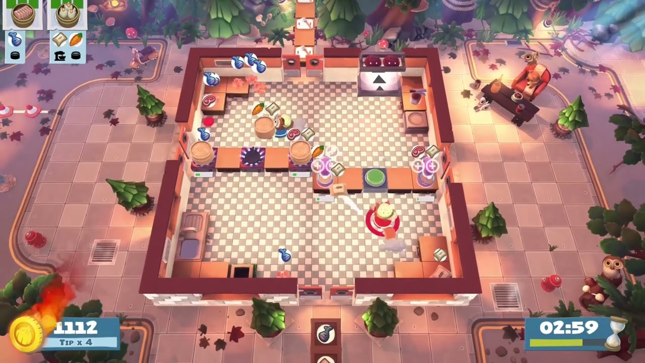 Overcooked! 2 - Campfire Cook Off Kevin 2 (2 players) Score: 4144