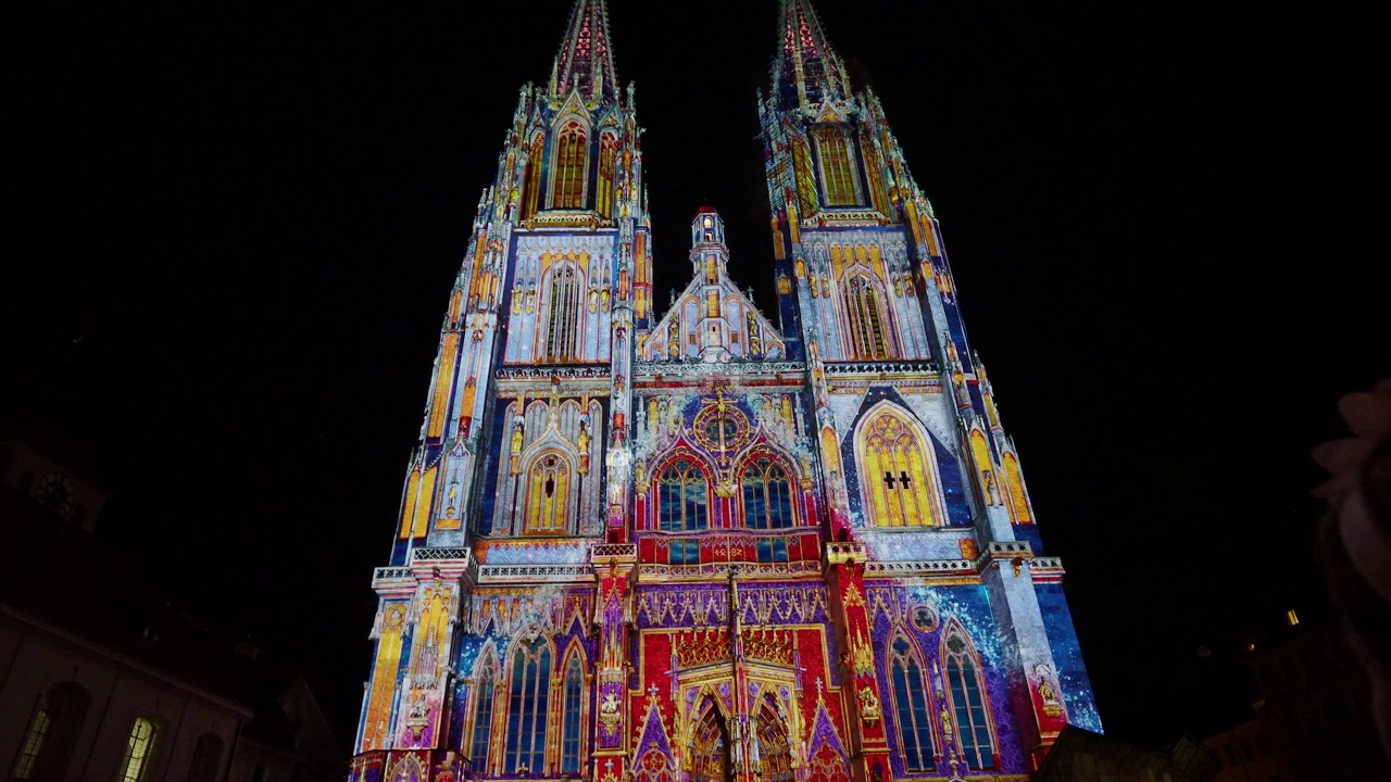 Illumination Regensburger Dom / Cathedral of Regensburg in 2019 in 4K