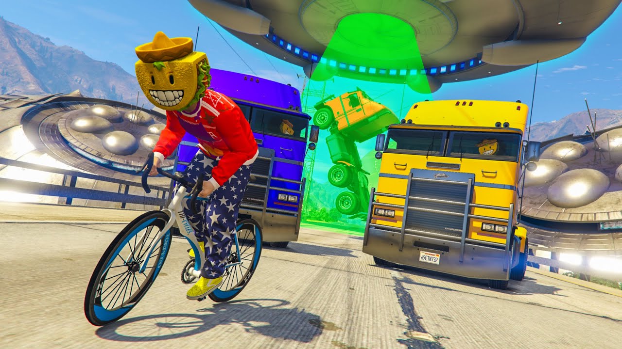 LA MEJOR JUGADA DE MI VIDA!! BICIS vs CAMIONES! - GTA V ONLINE