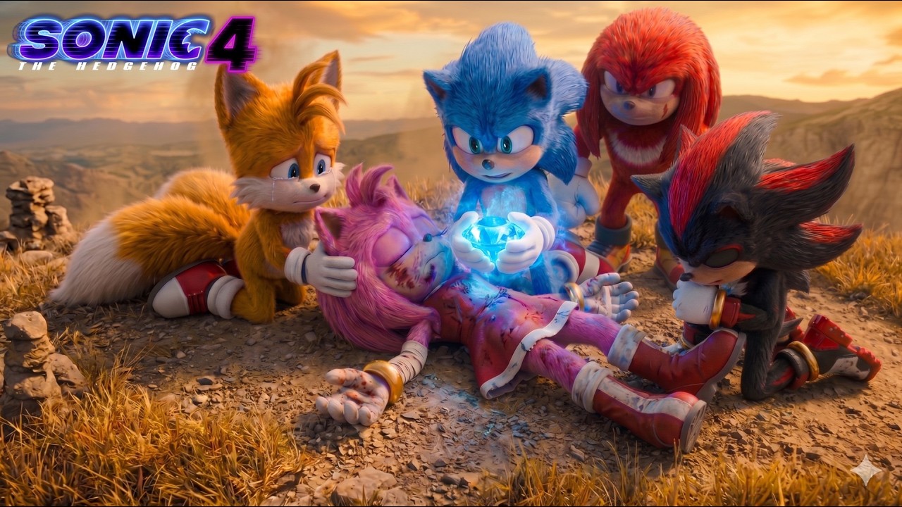 AMY ROSE SACRIFICA SU VIDA para Salvar Al EQUIPO SONIC En SONIC 4 La Pel&iacute;cula -Teor&iacute;a