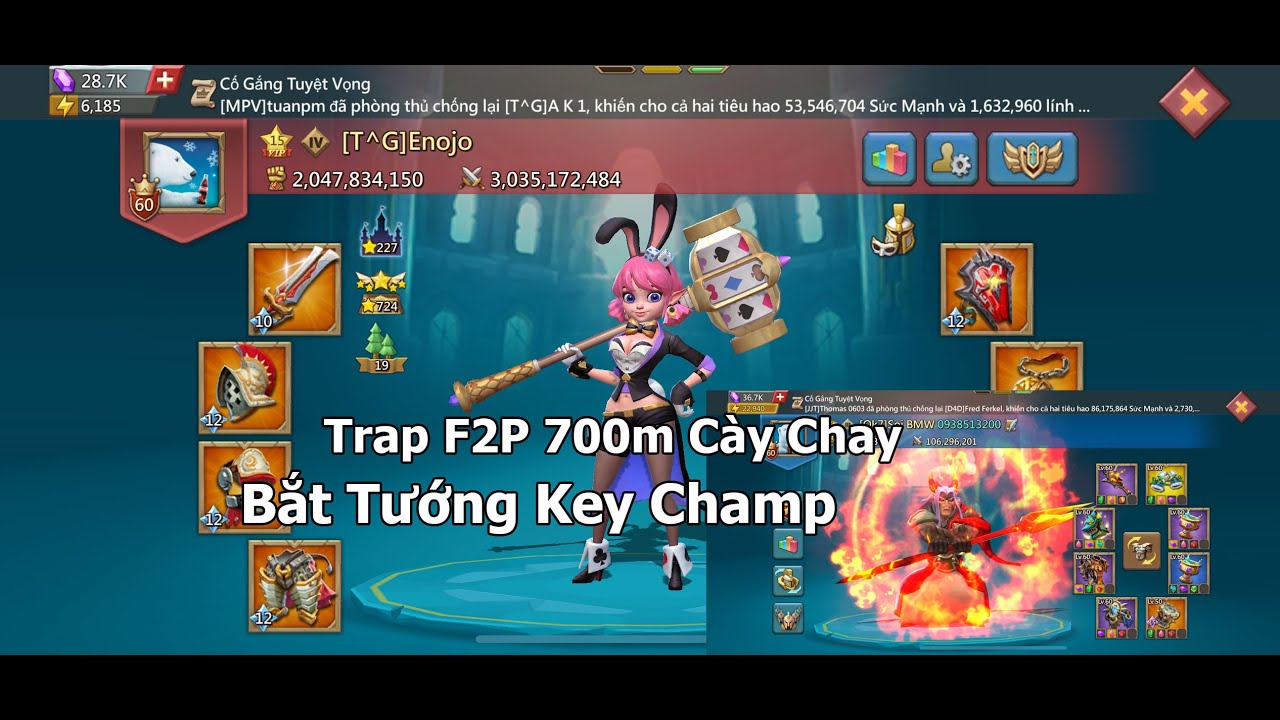 Trap Cày Chay 700m | Đang Ngủ Thì Bị Rally - Lords Mobile