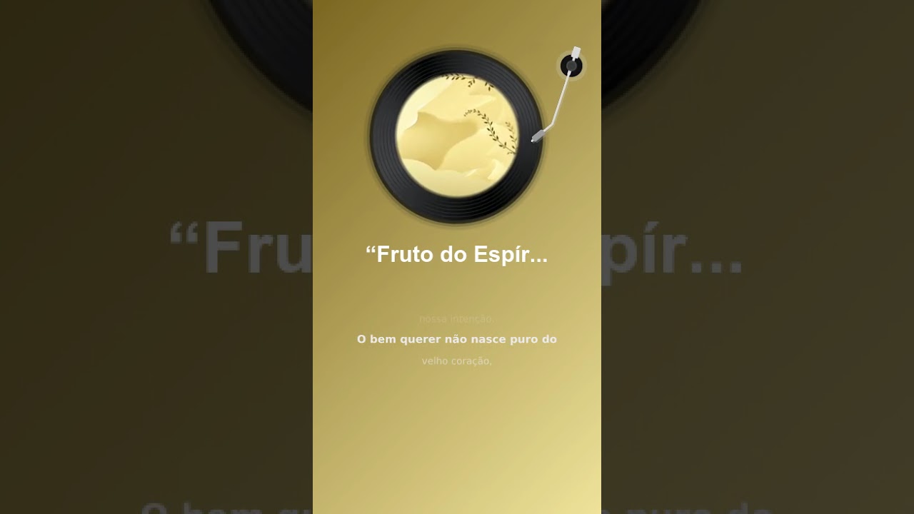 “Fruto do Espírito, Bem Querer”  #louvor #musica #gospelmusic #deustemumapalavrapravoce