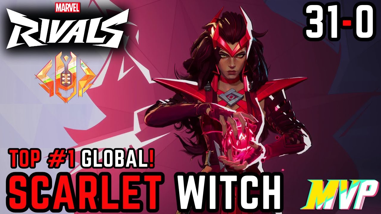 31-0! FLAWLESS WANDA! SUNNYSLOVE | Pro Scarlet Witch MVP Gameplay | Marvel Rivals Season 3.5