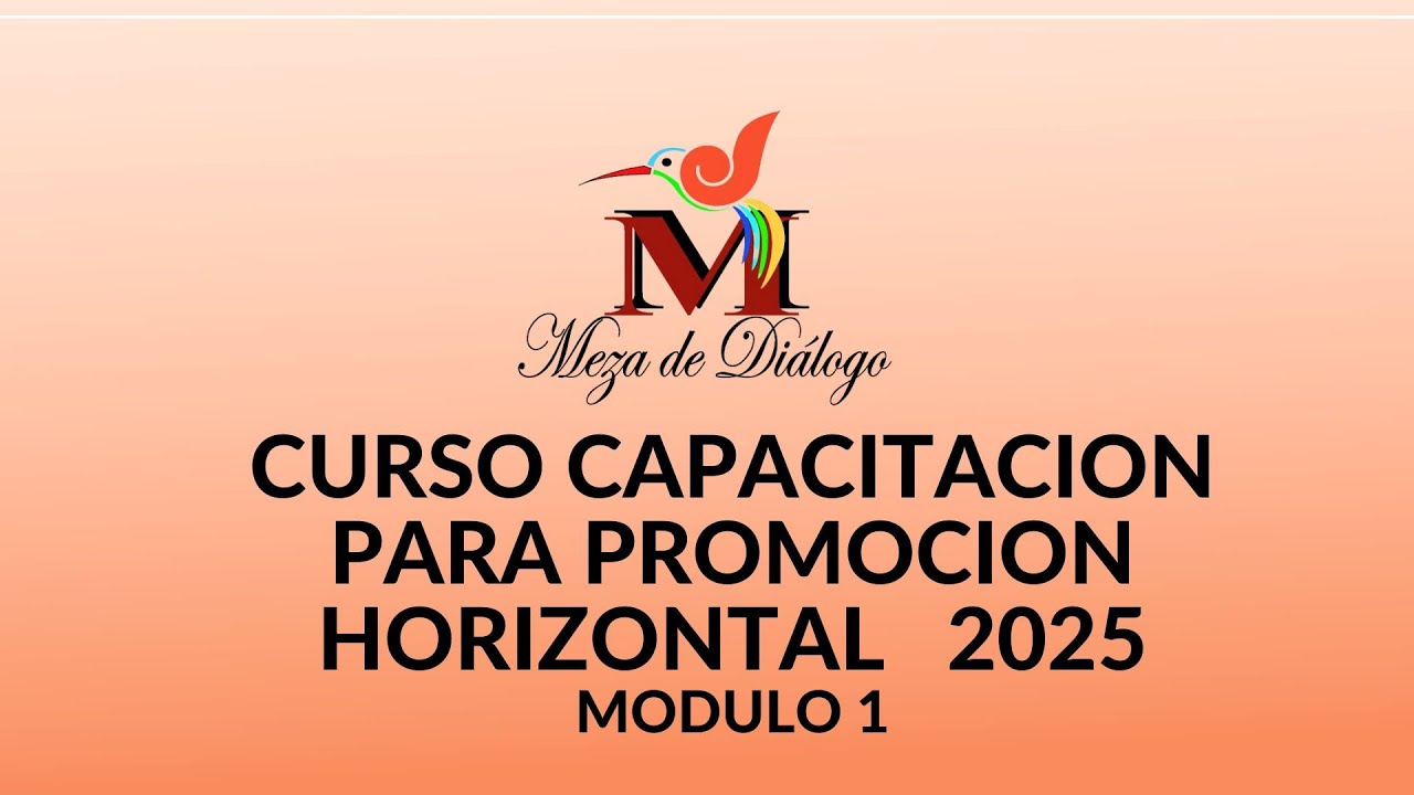 CURSO PARA EXAMEN DE PROMOCION HORIZONTAL 2025
