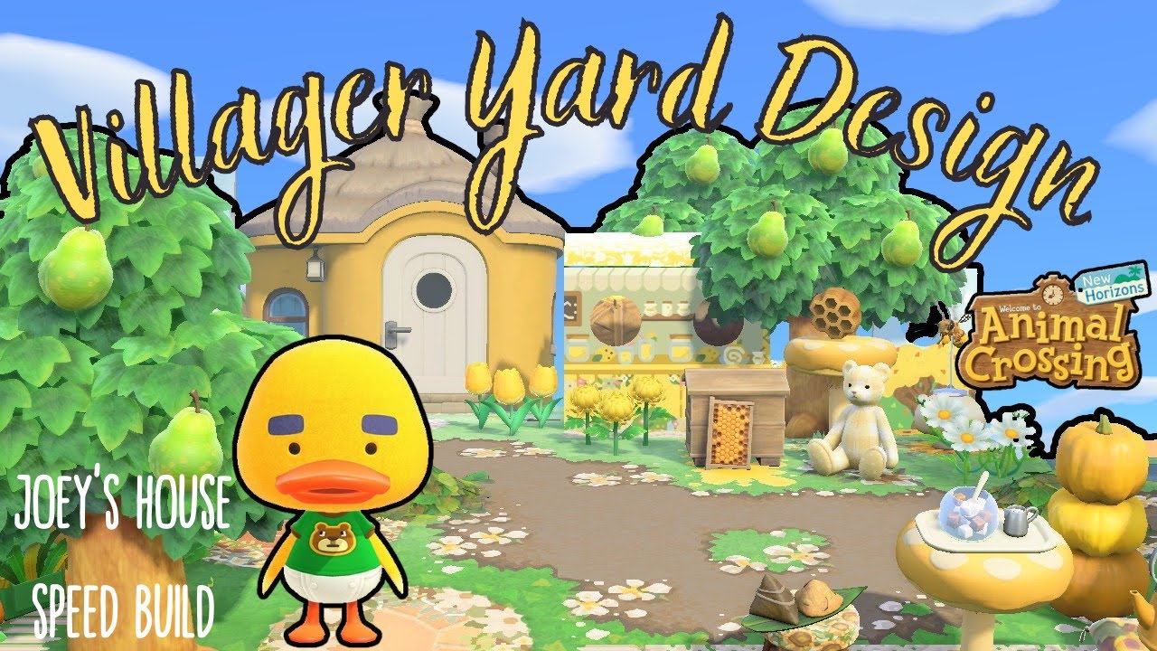 Villager Yard Design Speed Build // Animal Crossing New Horizons