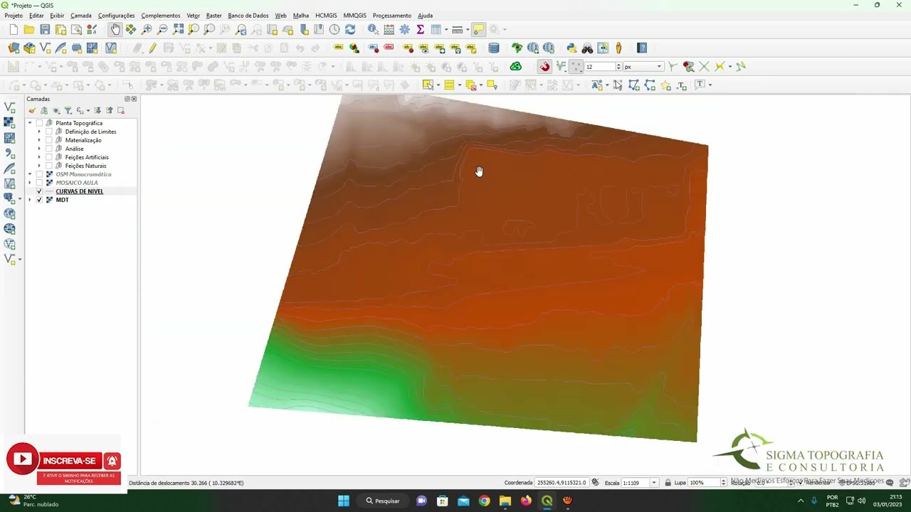 IMPORTAR ORTOFOTO E MDT NO QGIS
