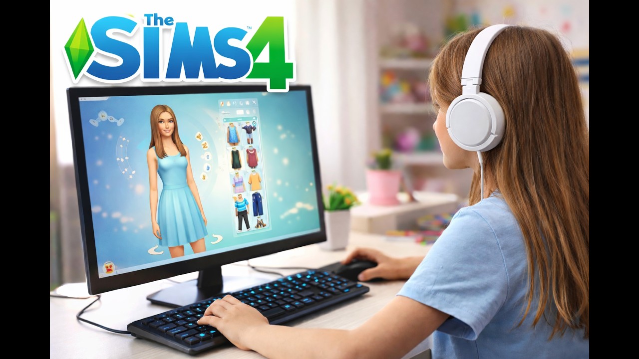 moje sestra hraje the sims 4 (kod na nekonecno peněz)