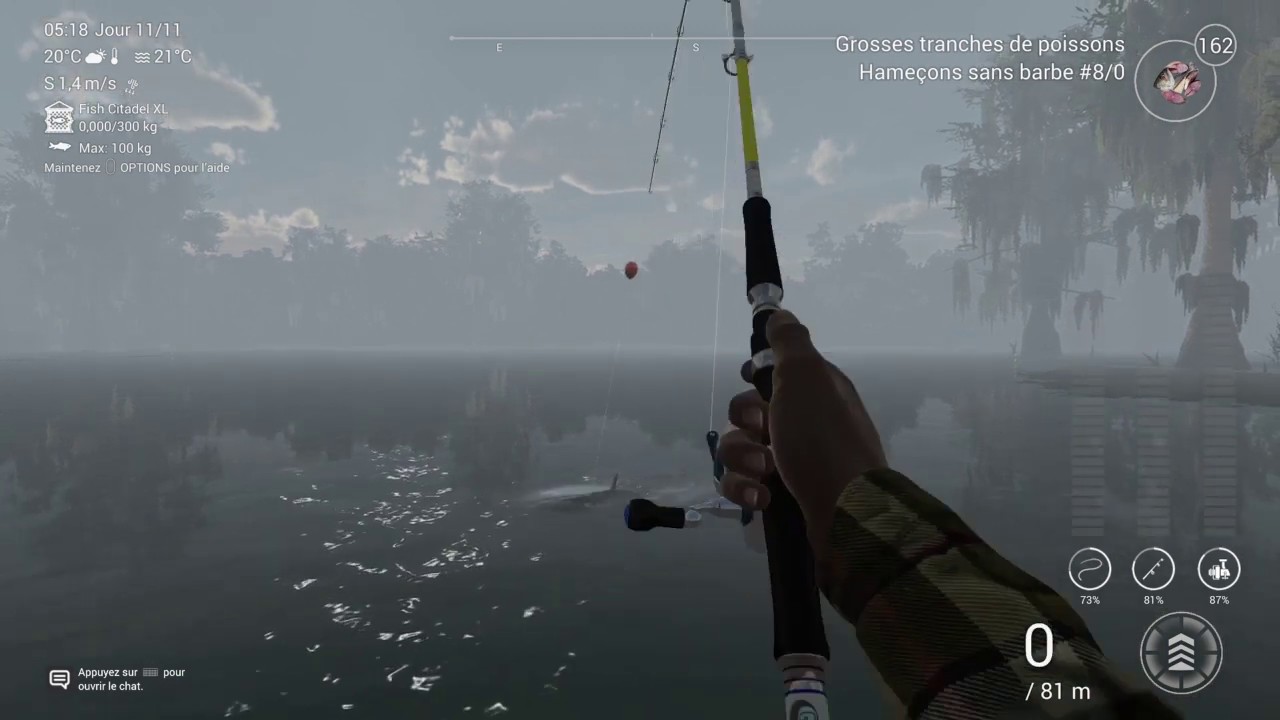 The Fisherman. ( Fishing planet ). Lac Quanchkin. Poisson-chat bleu.