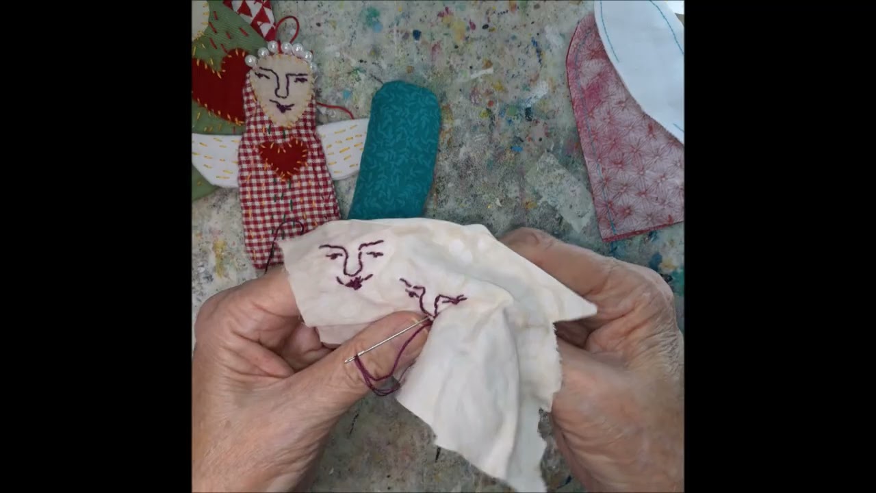How to make a scrap fabric angel ornament