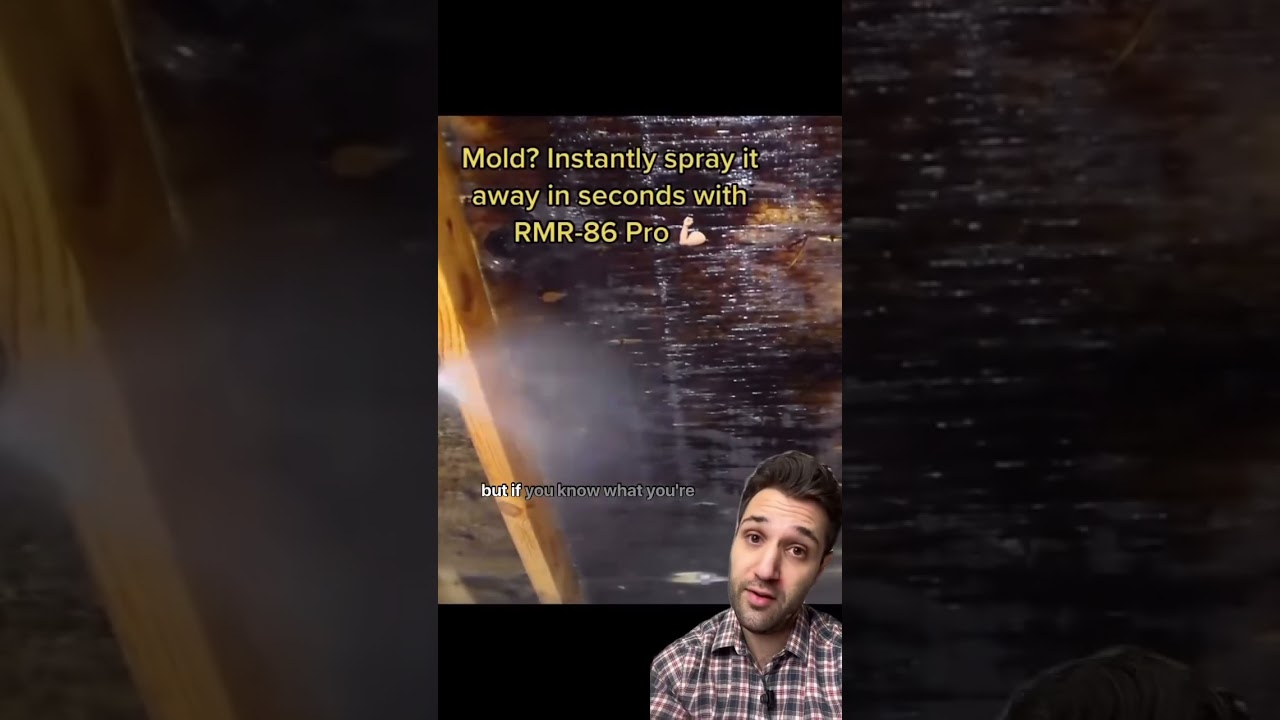 How to get rid of mold stains in your attic 🔥 How the pros do it! #homeclean #mold