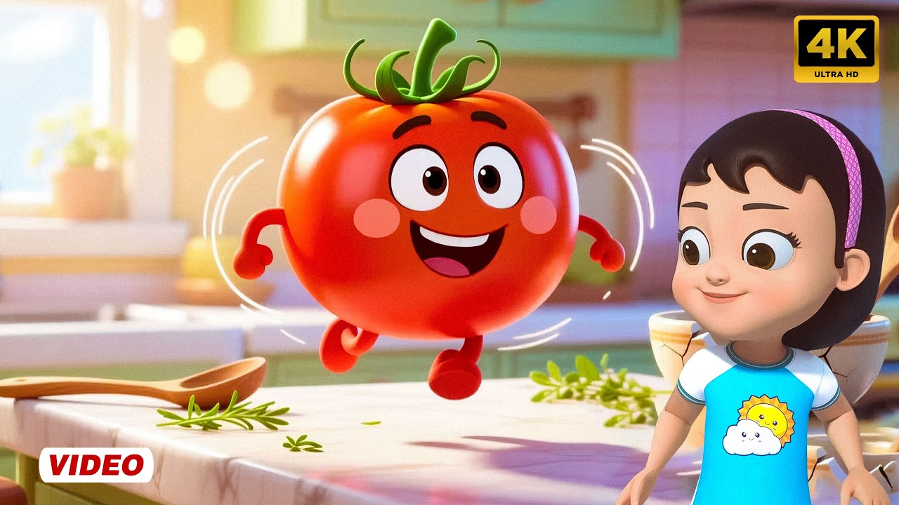 आहा टमाटर - Aaha Tamatar Bade Mazedar | Hindi Nursery Rhymes And Kids Song | Tim Tim Rhymes